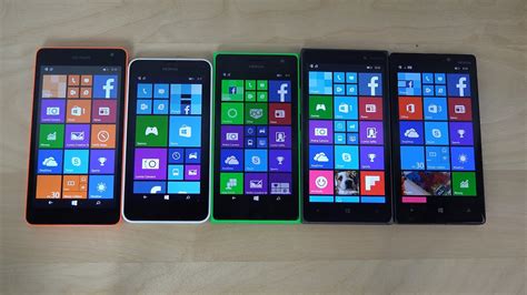 Microsoft Lumia 535 vs. 635 vs. 735 vs. 830 vs. 930 